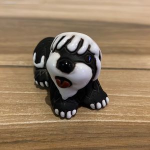 Vintage Old English Sheepdog Miniature Clay Figurine